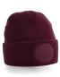 Preview: Patch-Beanie mit rundem Patch - verschiedene Farben - Gr. Onesize